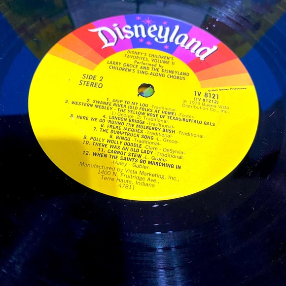 DISNEY’S VTG 1979 CHILDREN’S FAVORITES DISNEYLAND VINYL RECORD LP VOL II #1V8121 - Picture 14 of 16